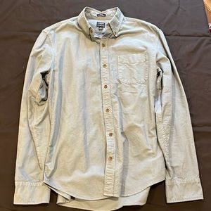J. Crew Men’s Long Sleeve Button up Slim Untucked Medium Shirt Slate Blue